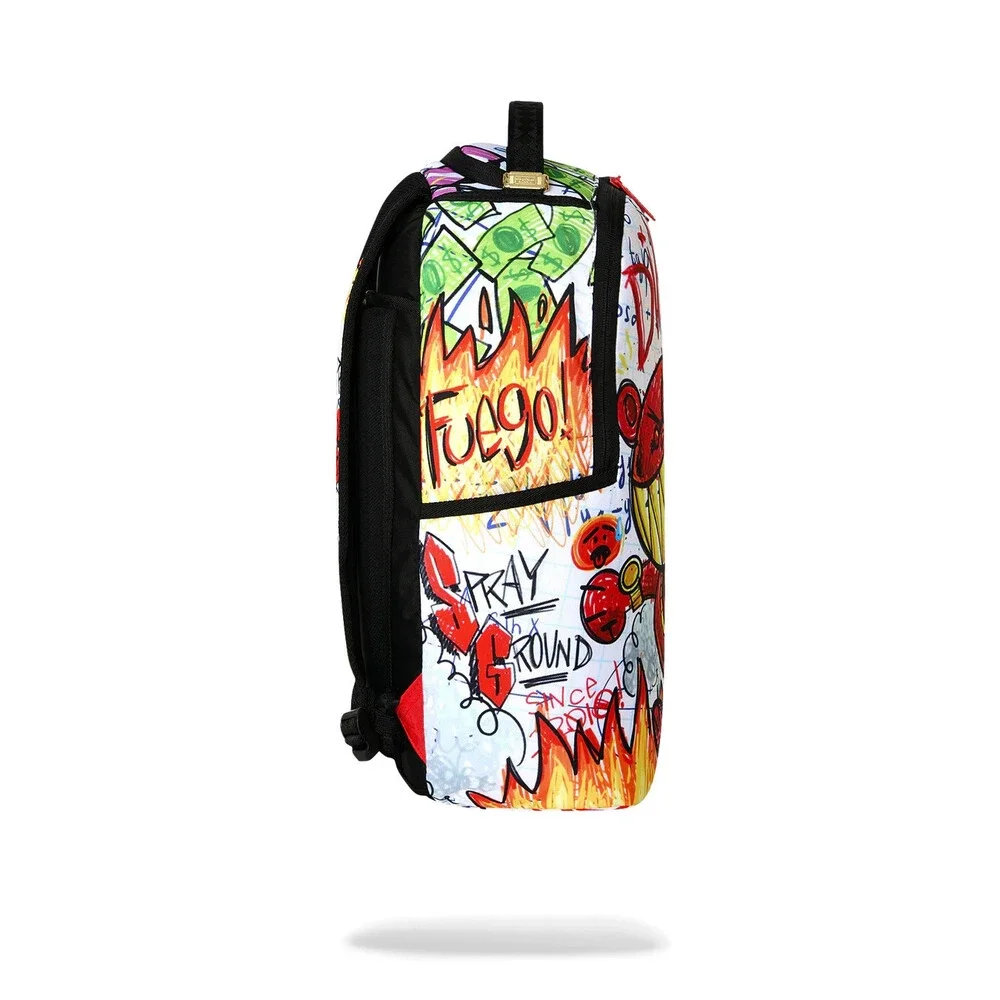 Sprayground Doodle Diablo Essay Backpack Unisex OS Multi Adjustable Strap SPR320